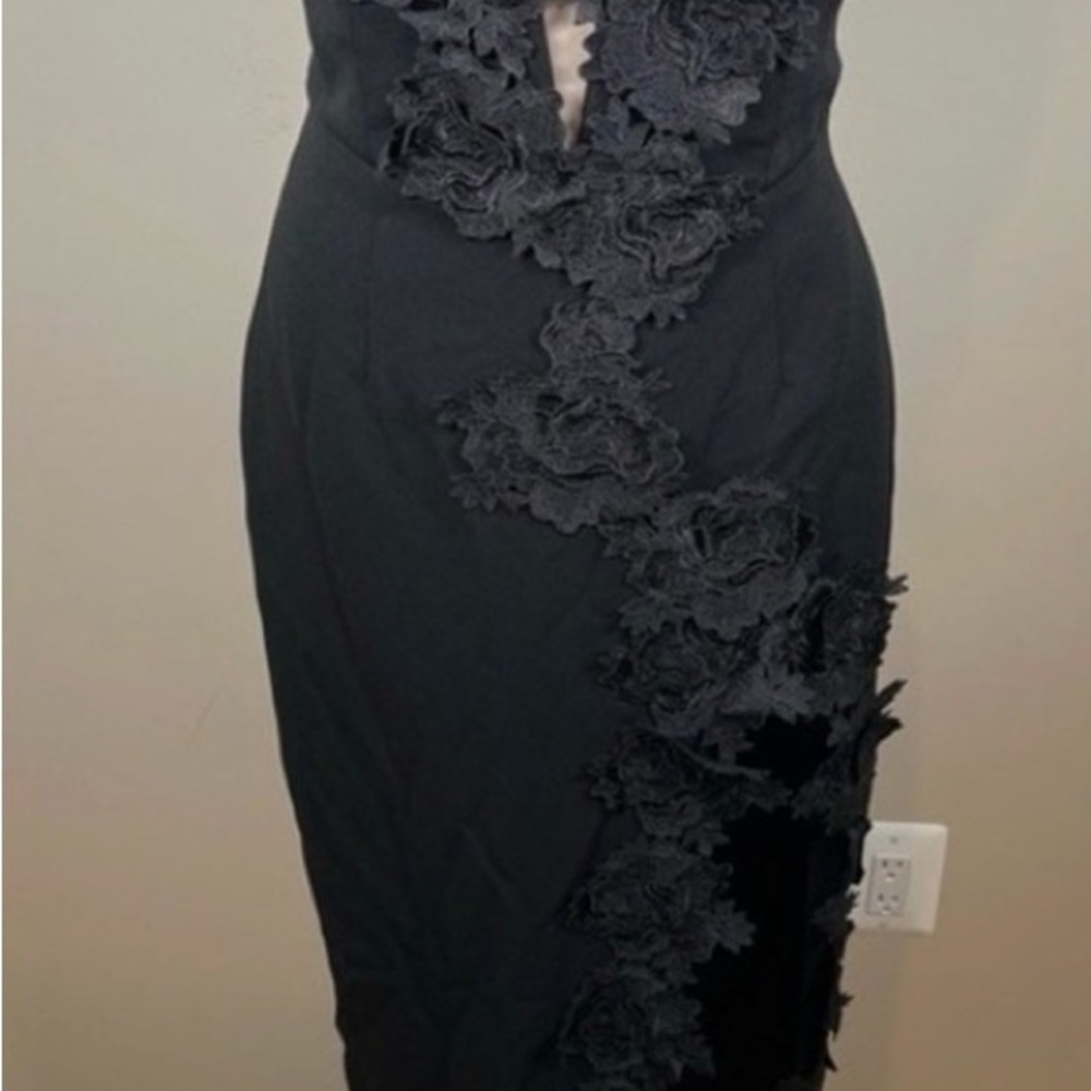 Sau Lee Florence Black Lace Dress - Picture 3 of 5